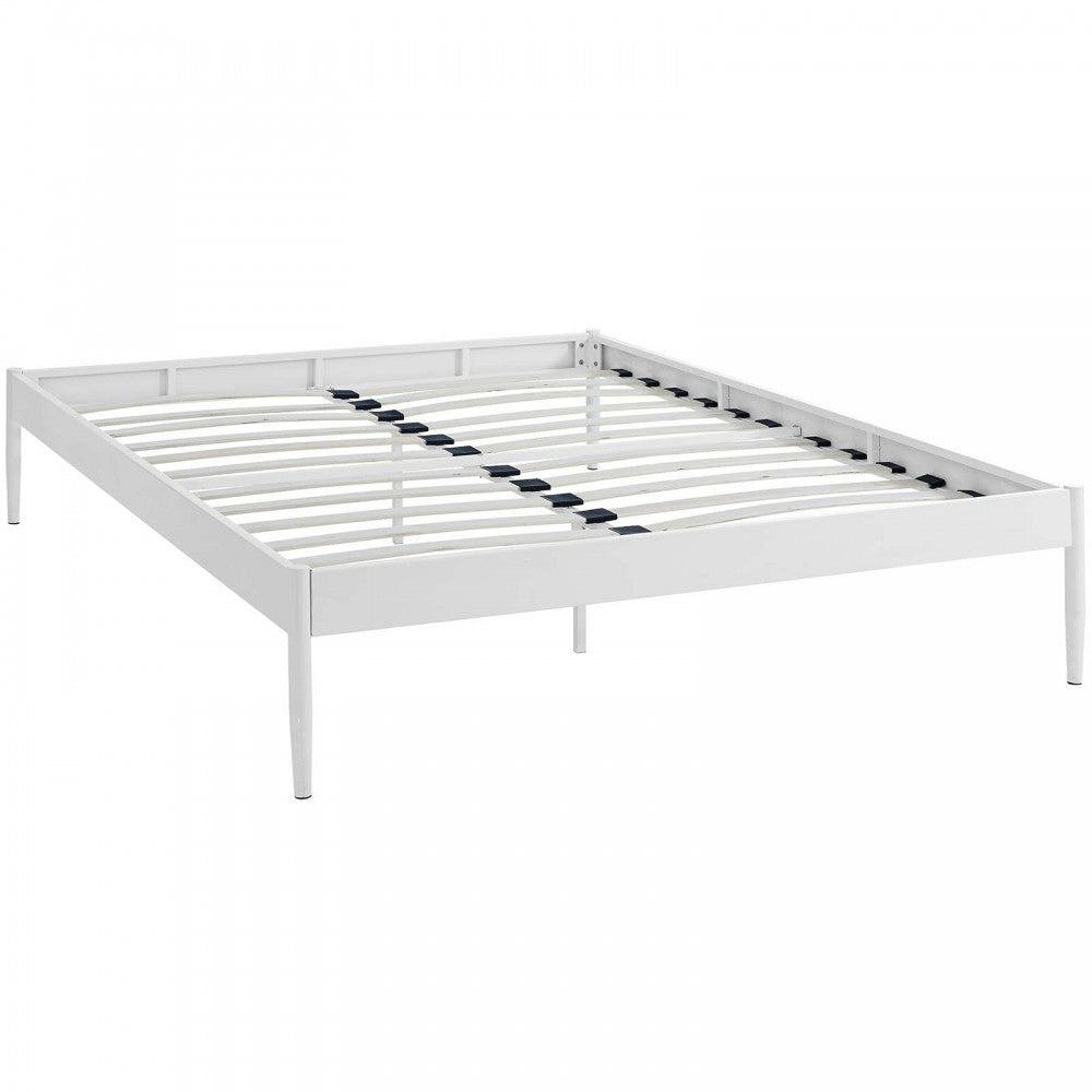 Elsie King Bed Frame, White