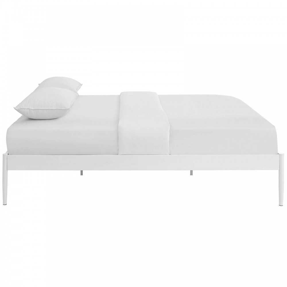 Elsie King Bed Frame, White