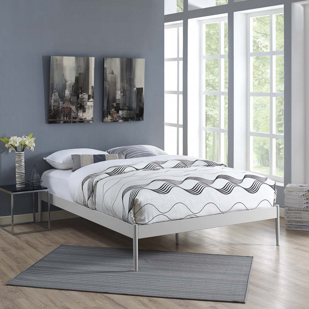 Elsie Queen Bed Frame, Gray