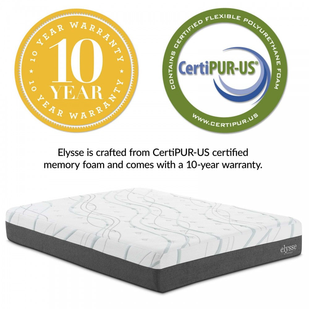 Elysse King CertiPUR-US Certified Foam 12" Gel Infused Hybrid Mattress