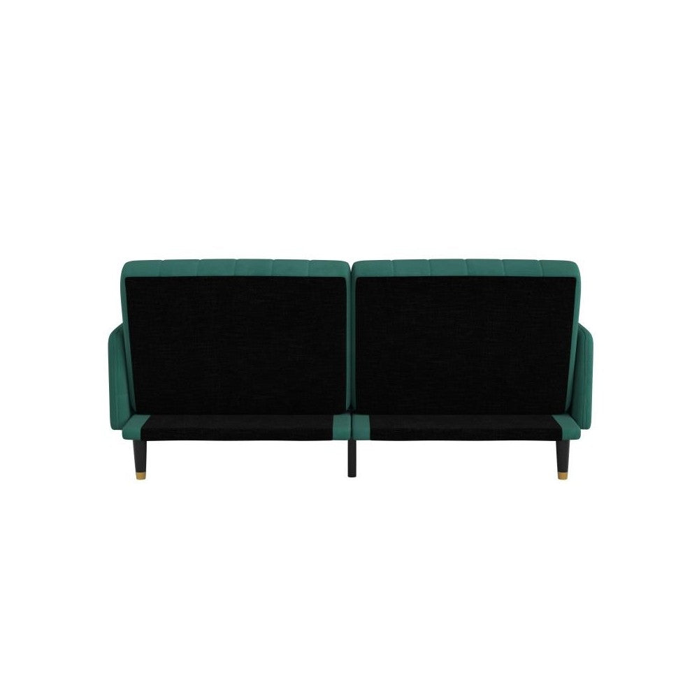 Emerald Velvet Futon Sofa