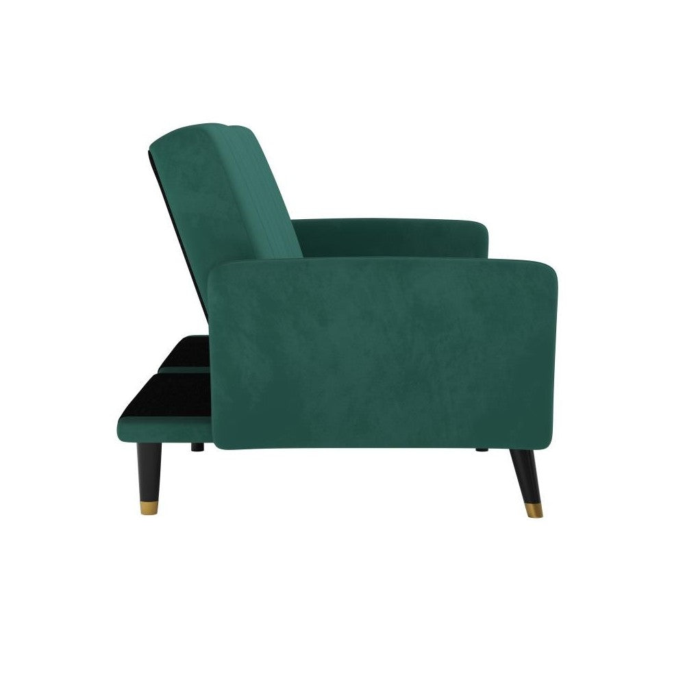 Emerald Velvet Futon Sofa