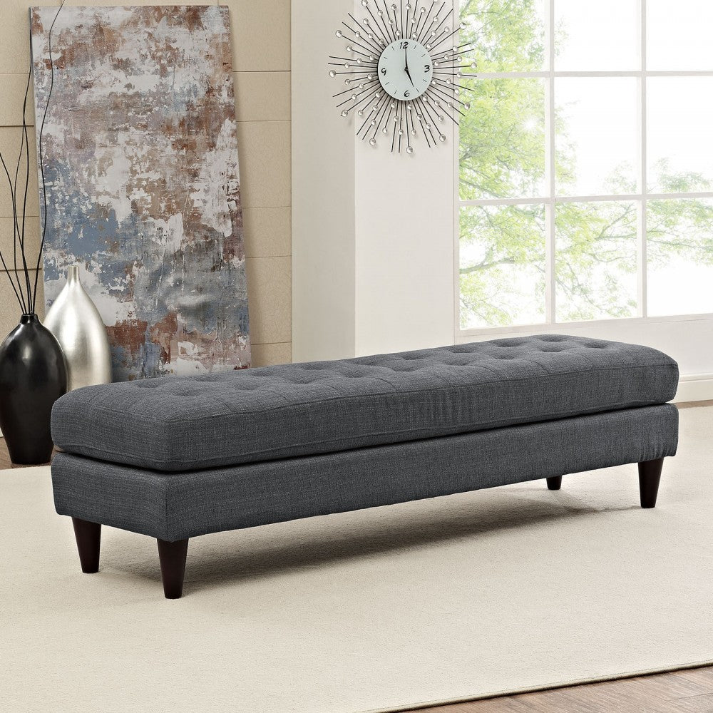 Empress Large Bench, Gray