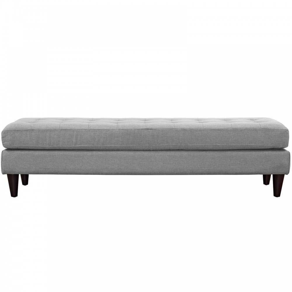 Empress Large Bench, Light Gray