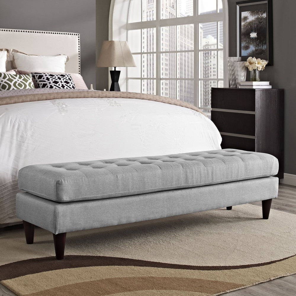 Empress Large Bench, Light Gray