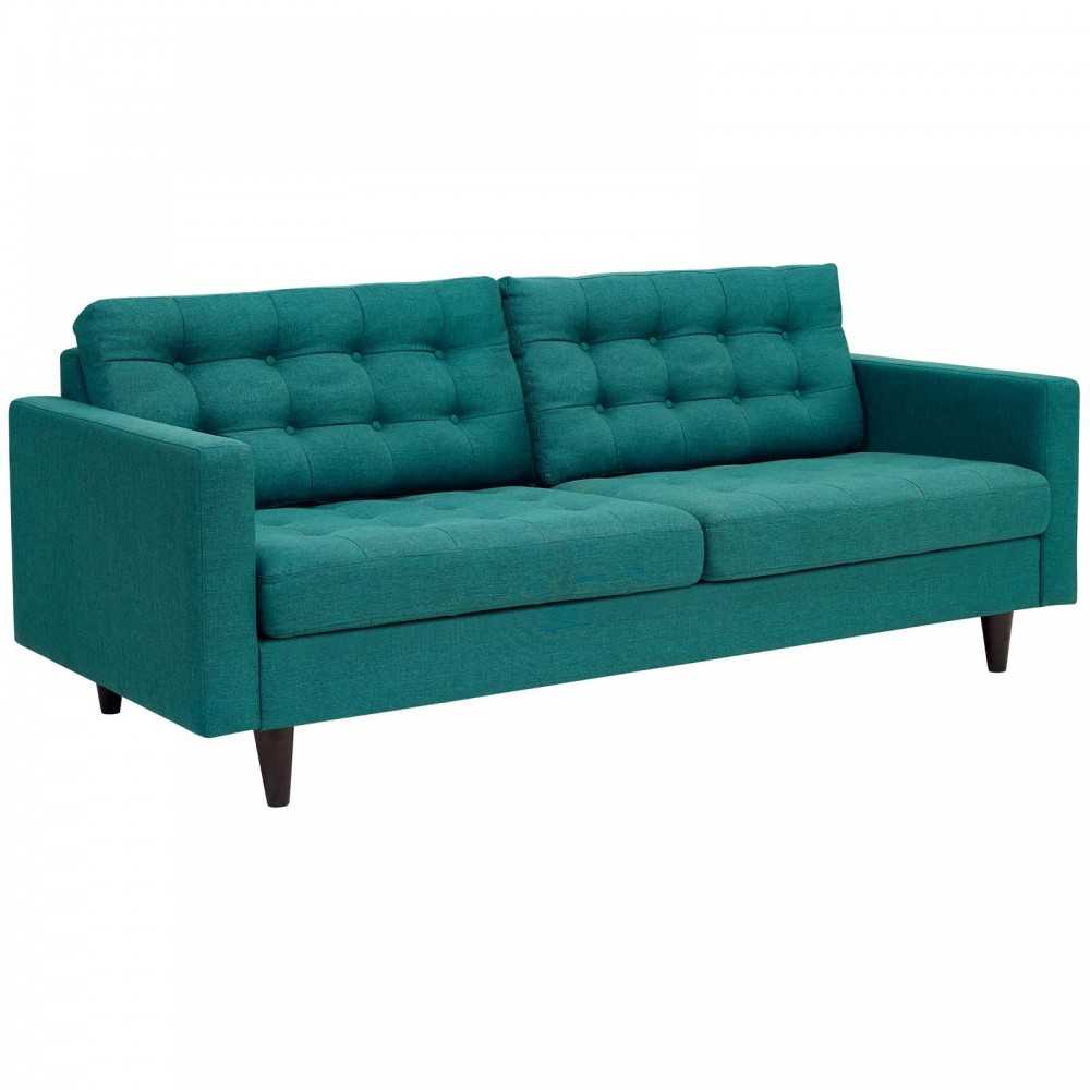 Empress Sofa and Loveseat Set of 2, Teal