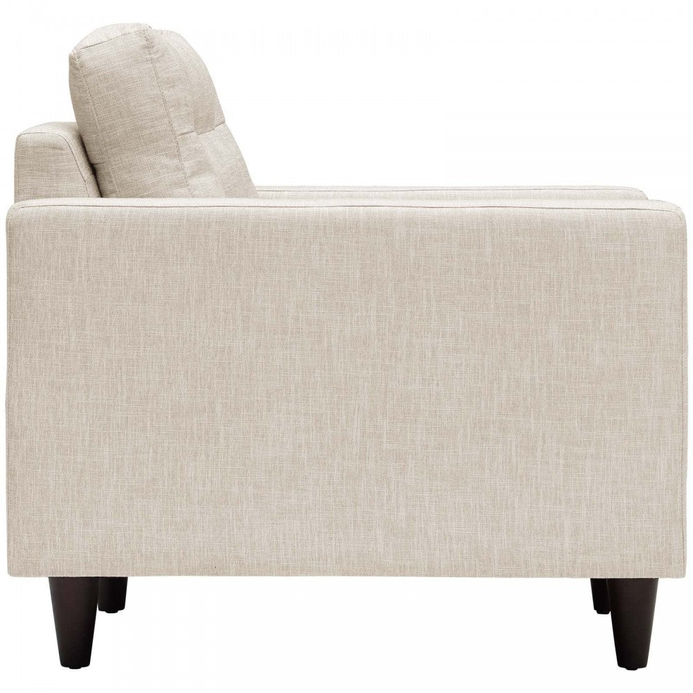 Empress Sofa, Loveseat and Armchair Set of 3, Beige