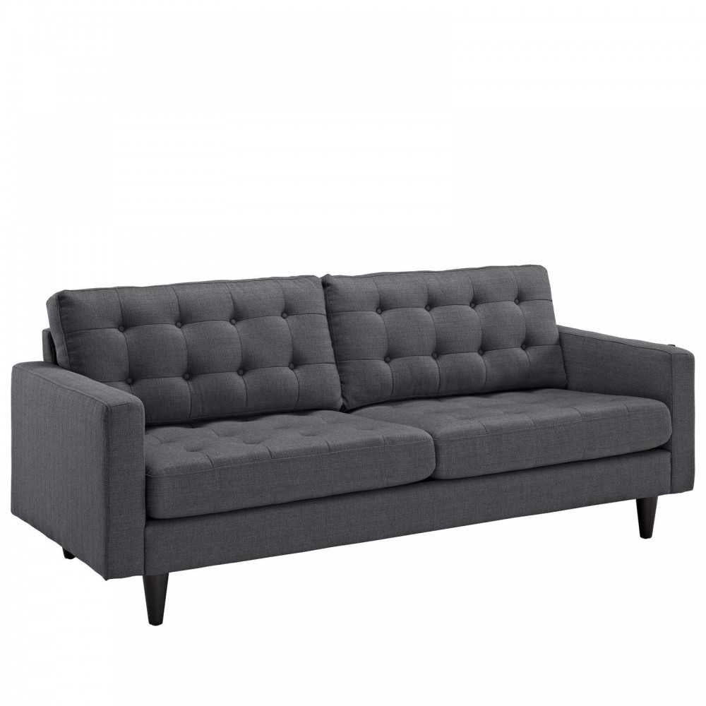 Empress Sofa, Loveseat and Armchair Set of 3, Gray