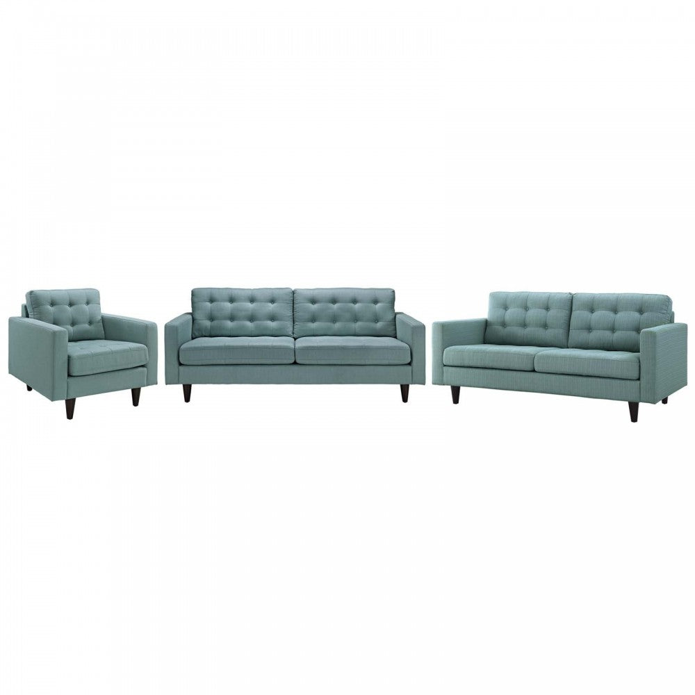 Empress Sofa, Loveseat and Armchair Set of 3, Laguna