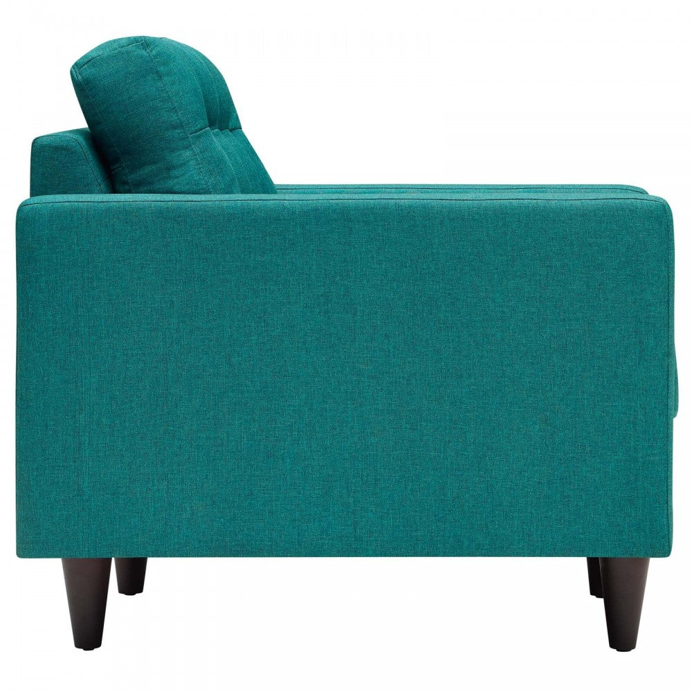 Empress Sofa, Loveseat and Armchair Set of 3, Teal