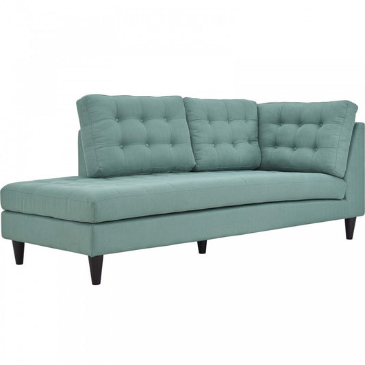 Empress Upholstered Fabric Left Facing Bumper, Laguna