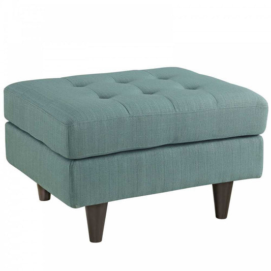 Empress Upholstered Fabric Ottoman, Laguna