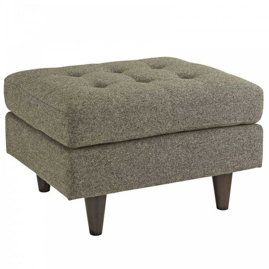 Empress Upholstered Fabric Ottoman, Oatmeal