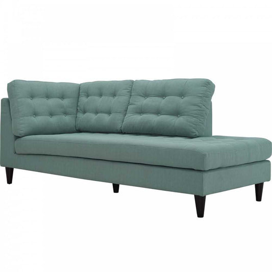 Empress Upholstered Fabric Right Facing Bumper, Laguna