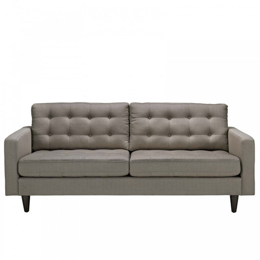 Empress Upholstered Fabric Sofa, Granite