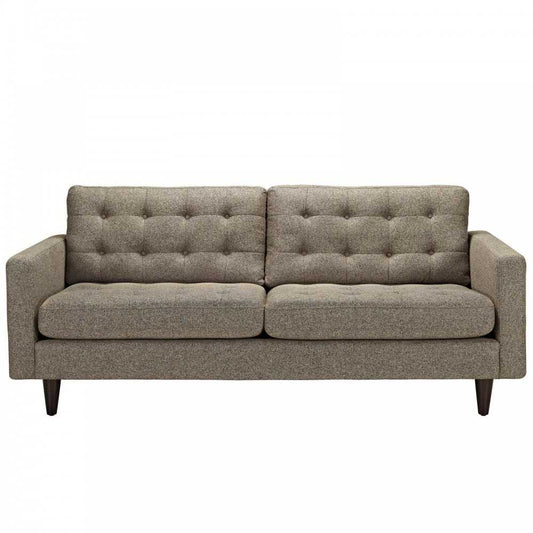 Empress Upholstered Fabric Sofa, Oatmeal