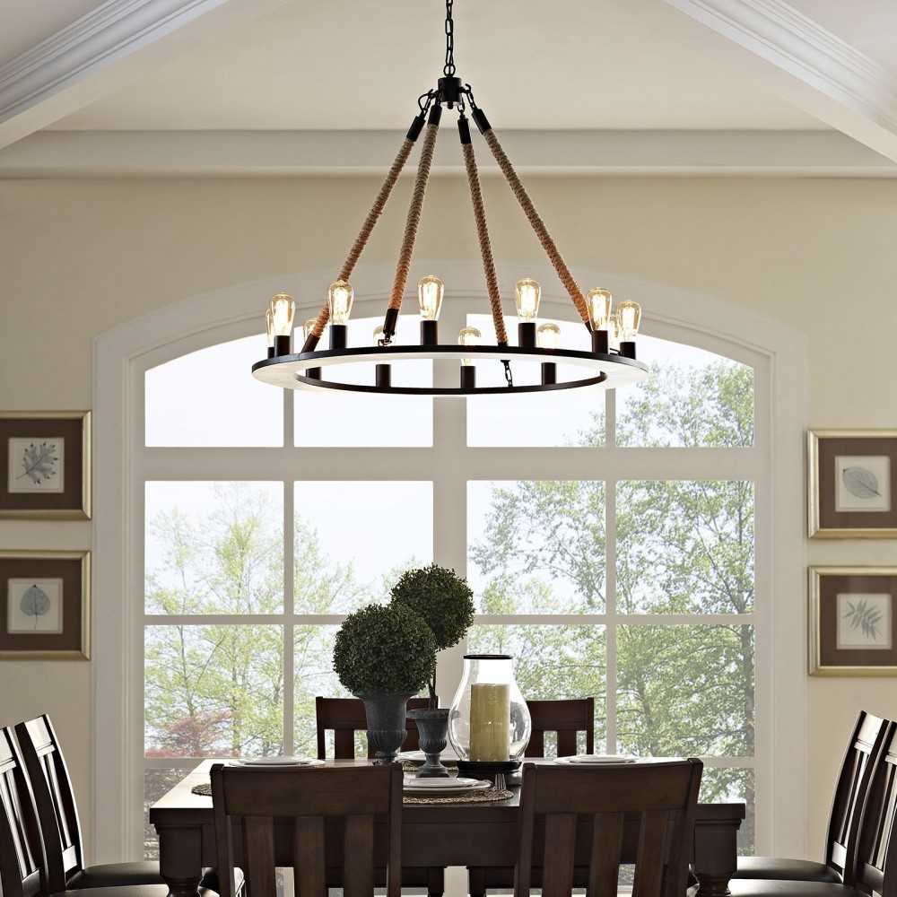 Encircle Chandelier, Brown