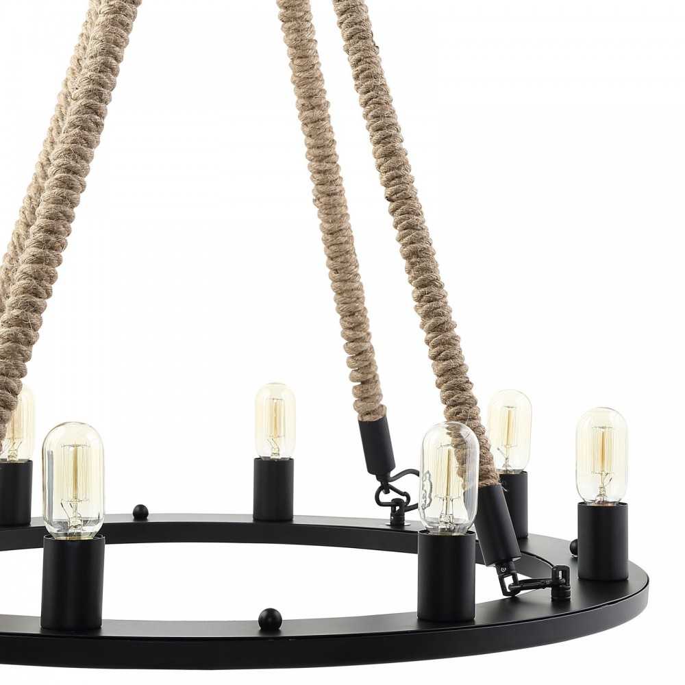 Encircle Chandelier, Black