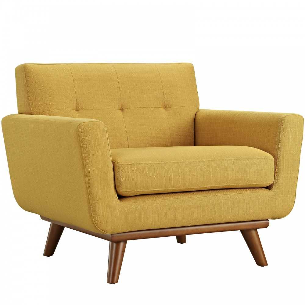 Engage 2 Piece Armchair and Ottoman, Citrus