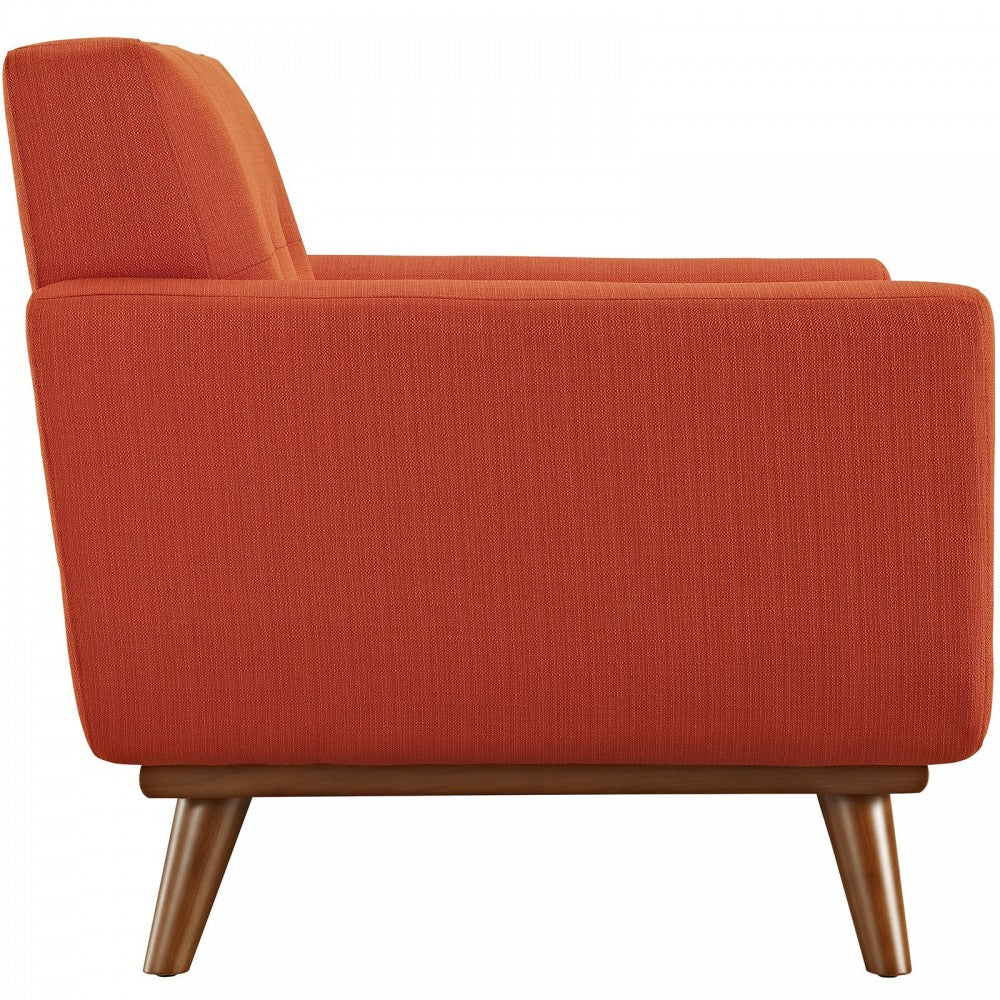 Engage 2 Piece Armchair and Ottoman, Atomic Red