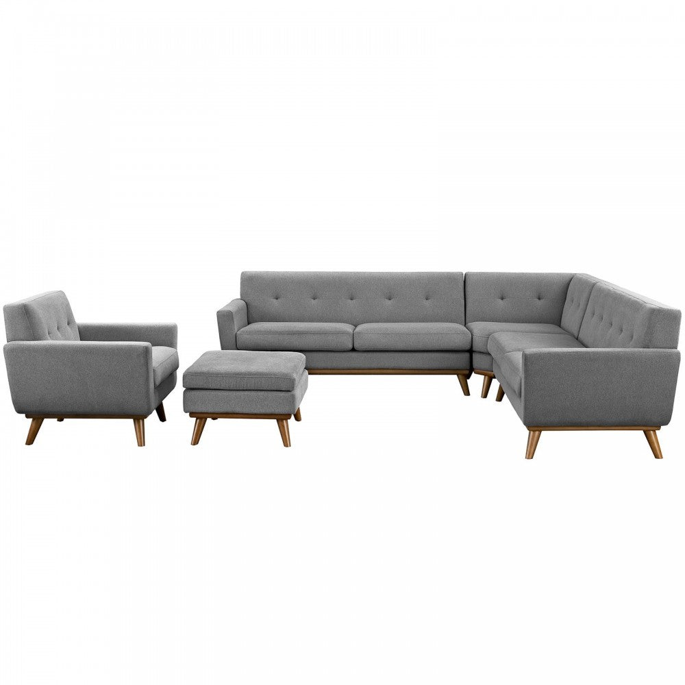 Engage 5 Piece Sectional Sofa, Expectation Gray