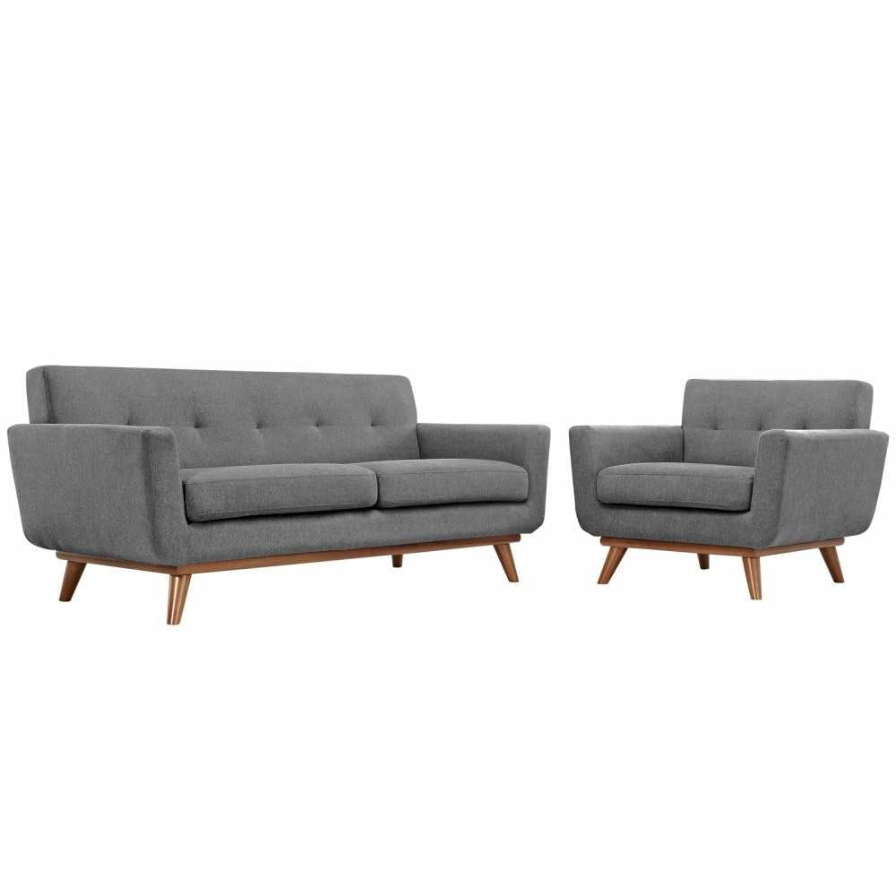 Engage Armchair and Loveseat Set of 2, Expectation Gray