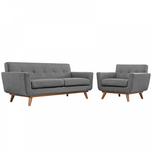 Engage Armchair and Loveseat Set of 2, Expectation Gray