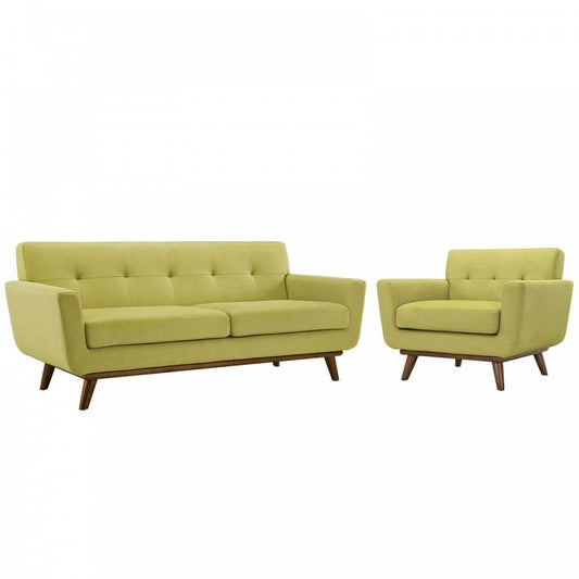 Engage Armchair and Loveseat Set of 2, Wheat
