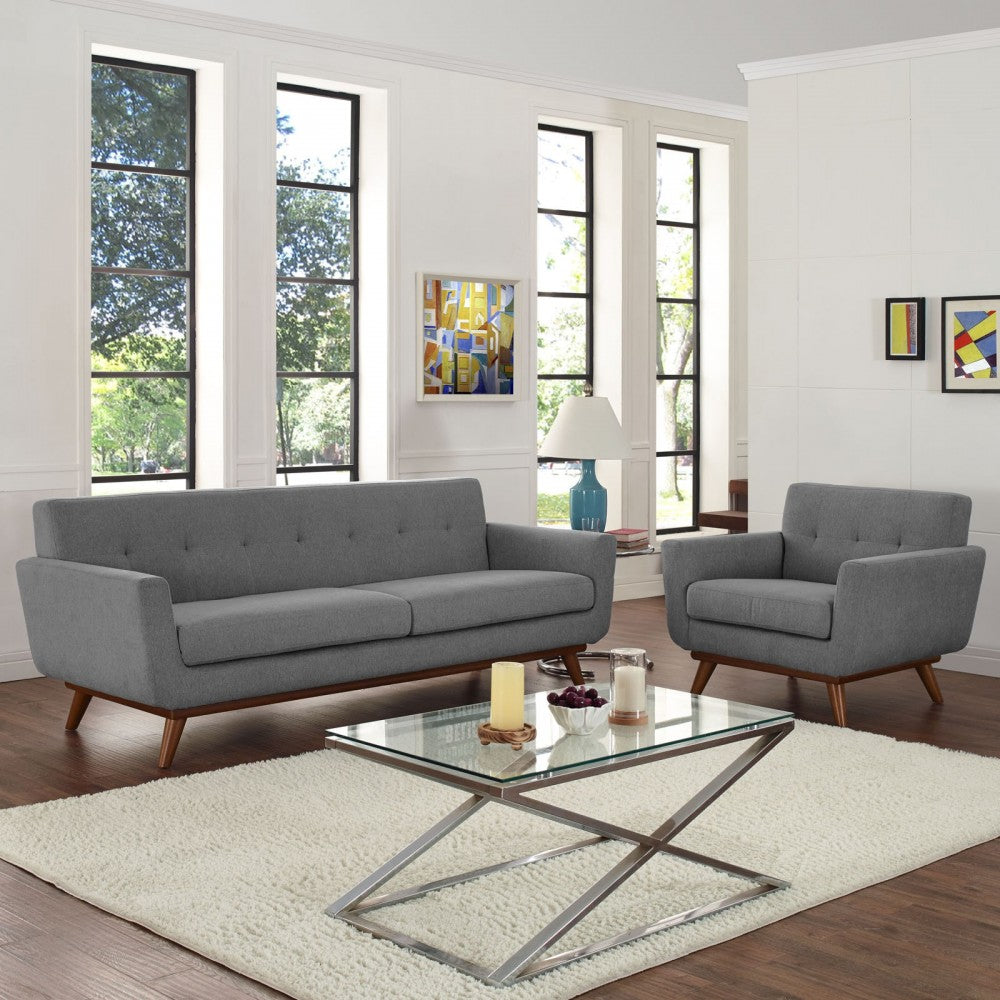 Engage Armchair and Sofa Set of 2, Expectation Gray