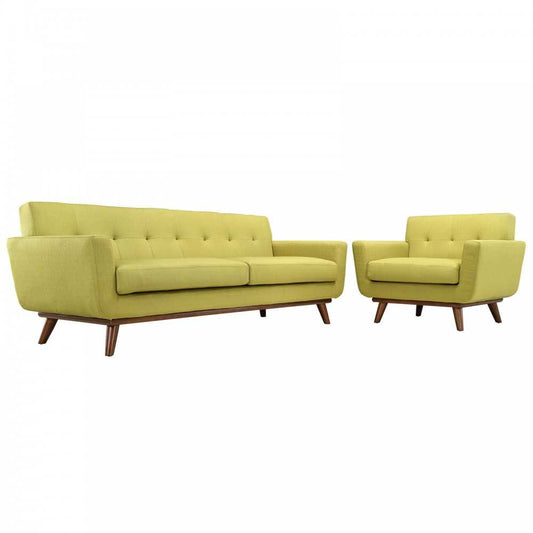 Engage Armchair and Sofa Set of 2, Wheatgrass