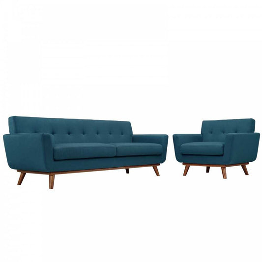 Engage Armchair and Sofa Set of 2, Azure