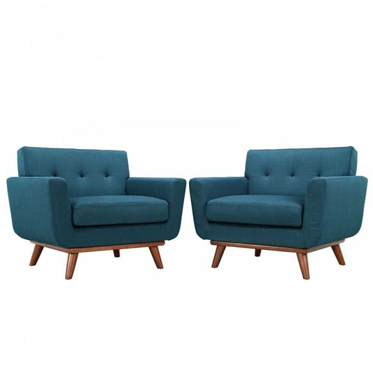 Engage Armchair Wood Set of 2, Azure