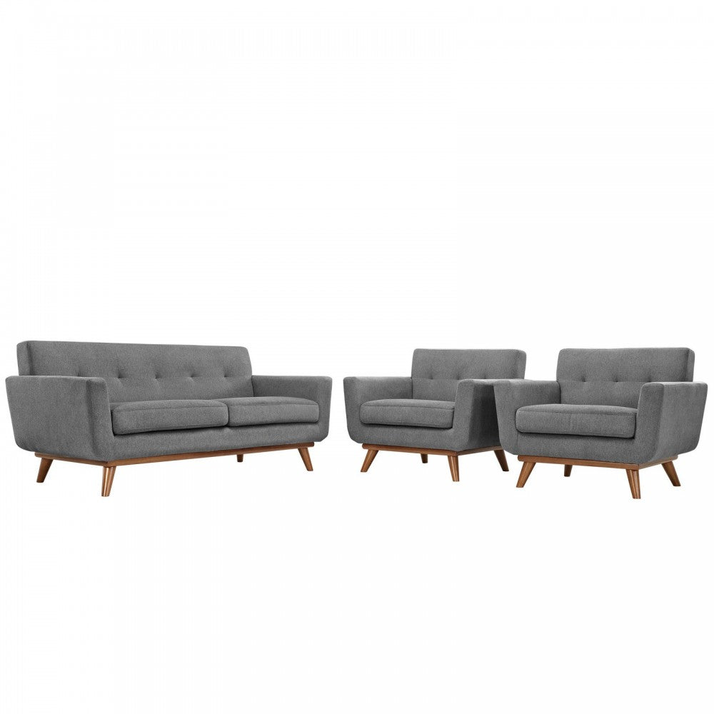 Engage Armchairs and Loveseat Set of 3, Expectation Gray