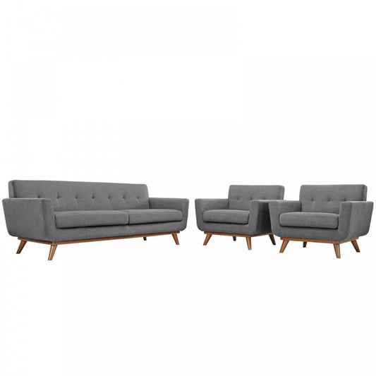 Engage Armchairs and Sofa Set of 3, Expectation Gray