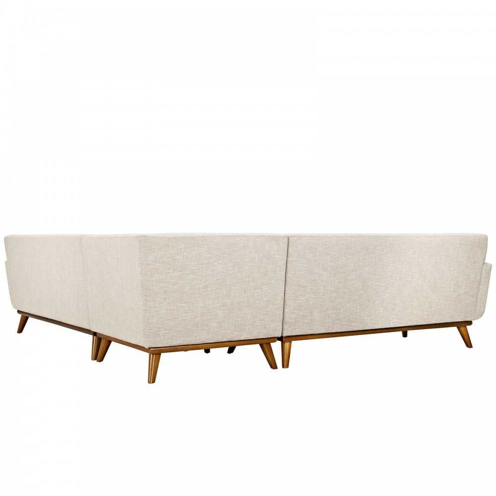 Engage L-Shaped Sectional Sofa, Beige