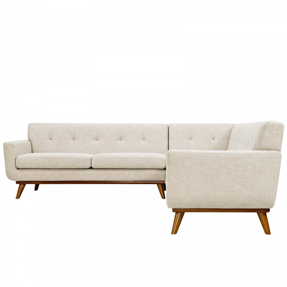 Engage L-Shaped Sectional Sofa, Beige
