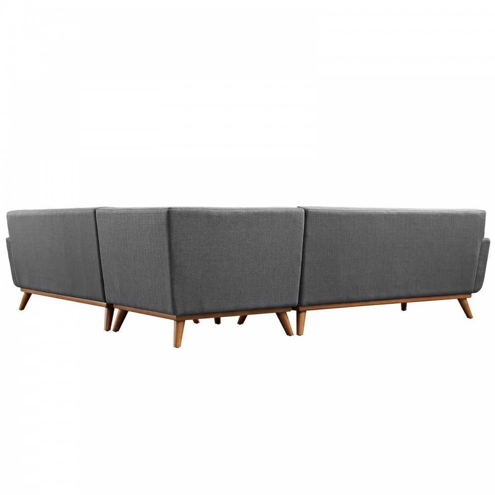 Engage L-Shaped Sectional Sofa, Gray