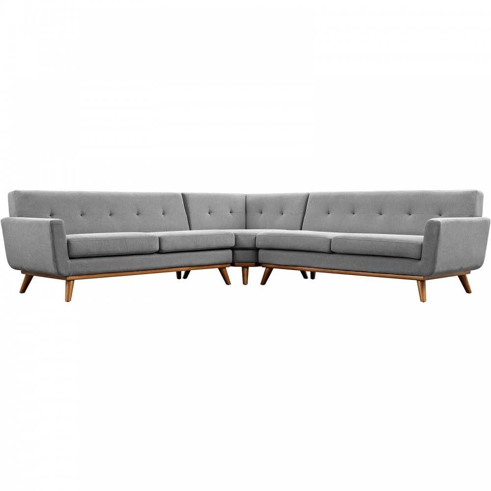 Engage L-Shaped Sectional Sofa, Expectation Gray
