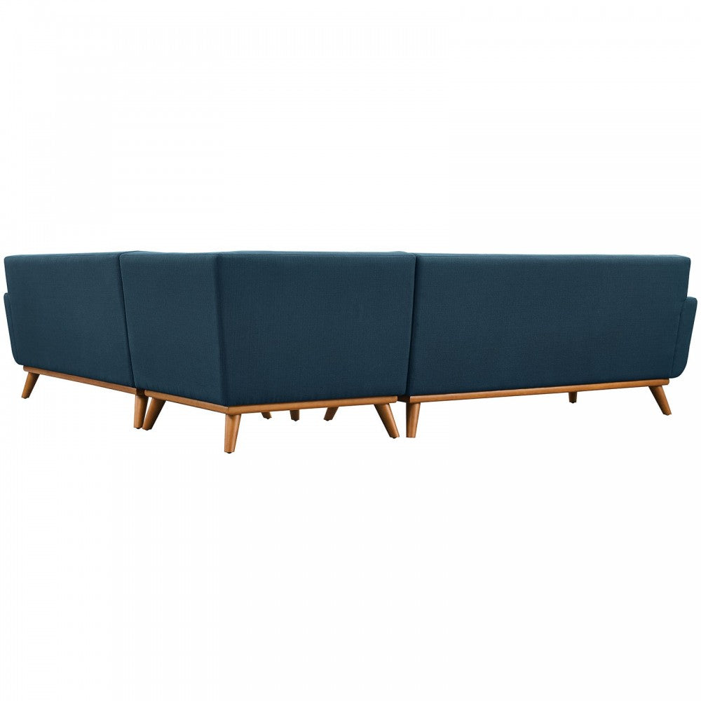Engage L-Shaped Sectional Sofa, Azure