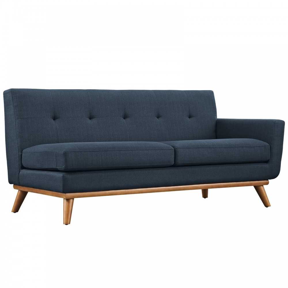Engage L-Shaped Sectional Sofa, Azure