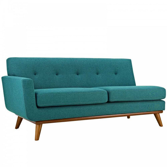 Engage Left-Arm Loveseat, Teal
