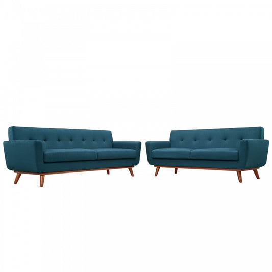 Engage Loveseat and Sofa Set of 2, Azure
