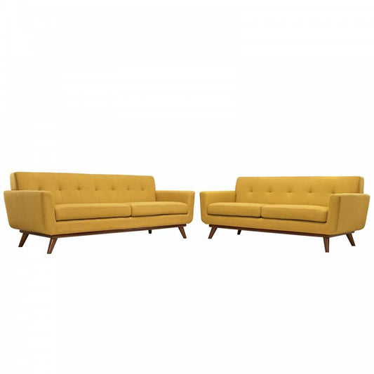 Engage Loveseat and Sofa Set of 2, Citrus
