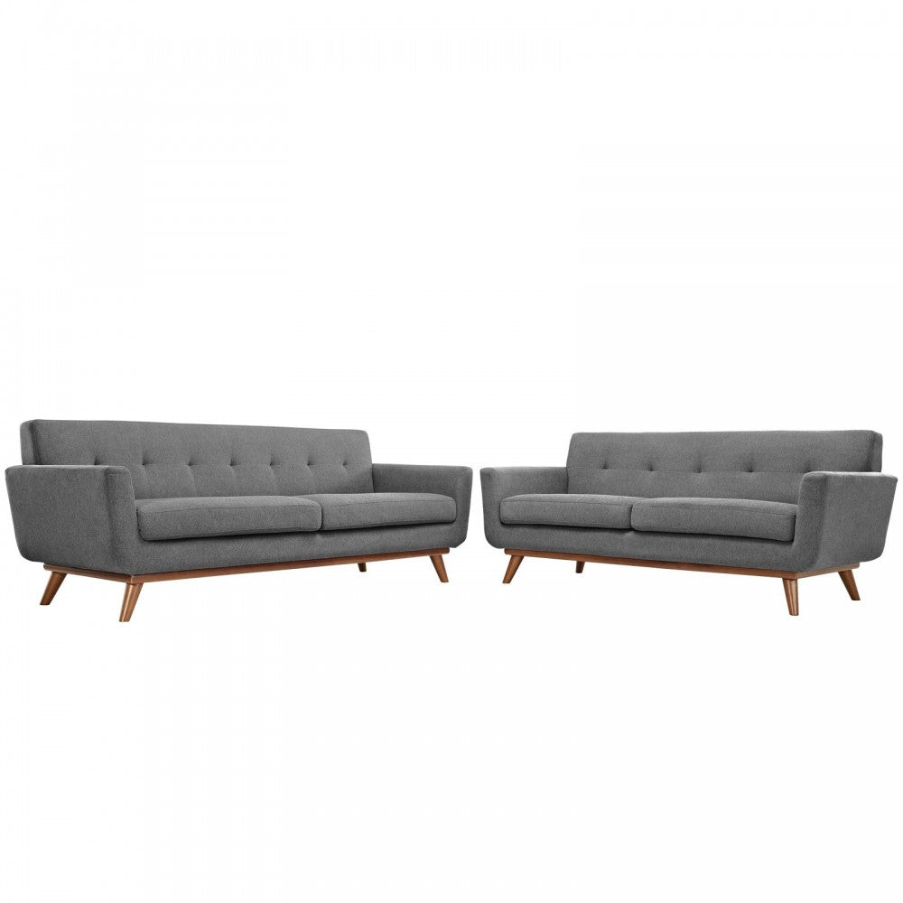 Engage Loveseat and Sofa Set of 2, Expectation Gray