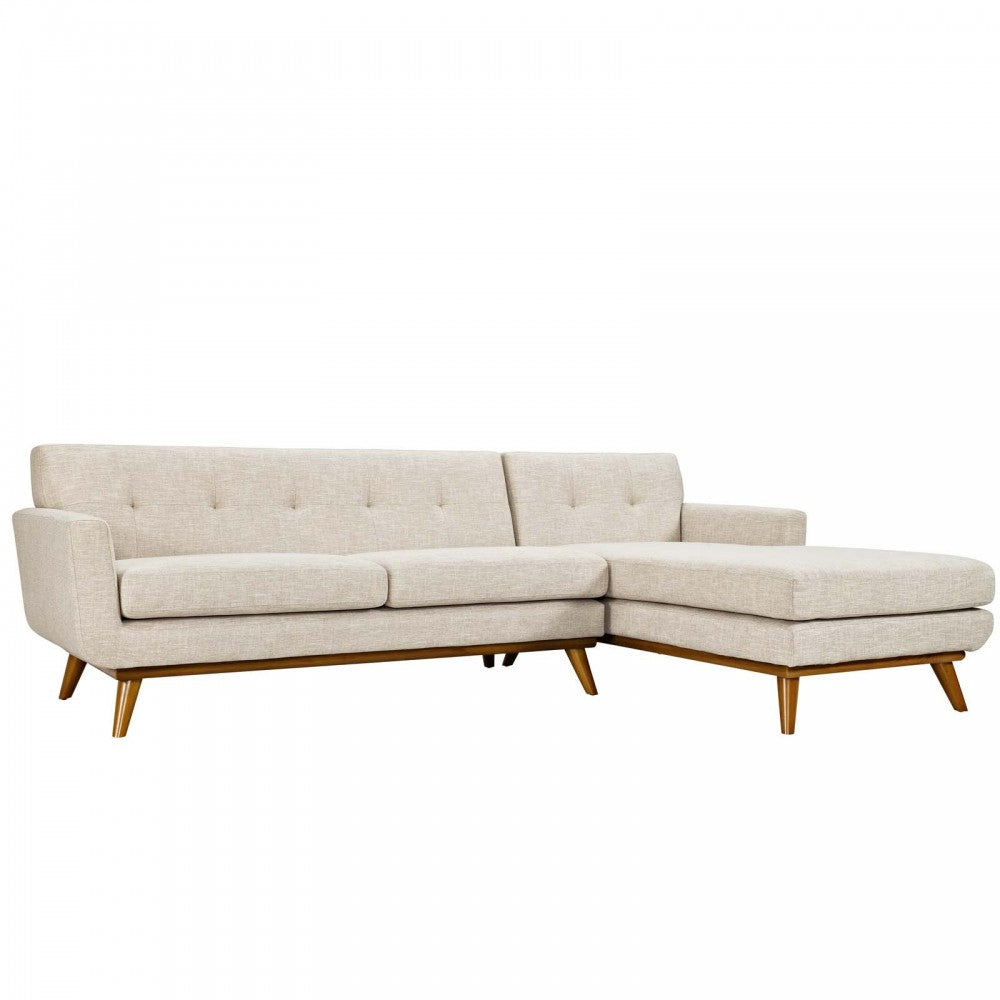 Engage Right-Facing Sectional Sofa, Beige