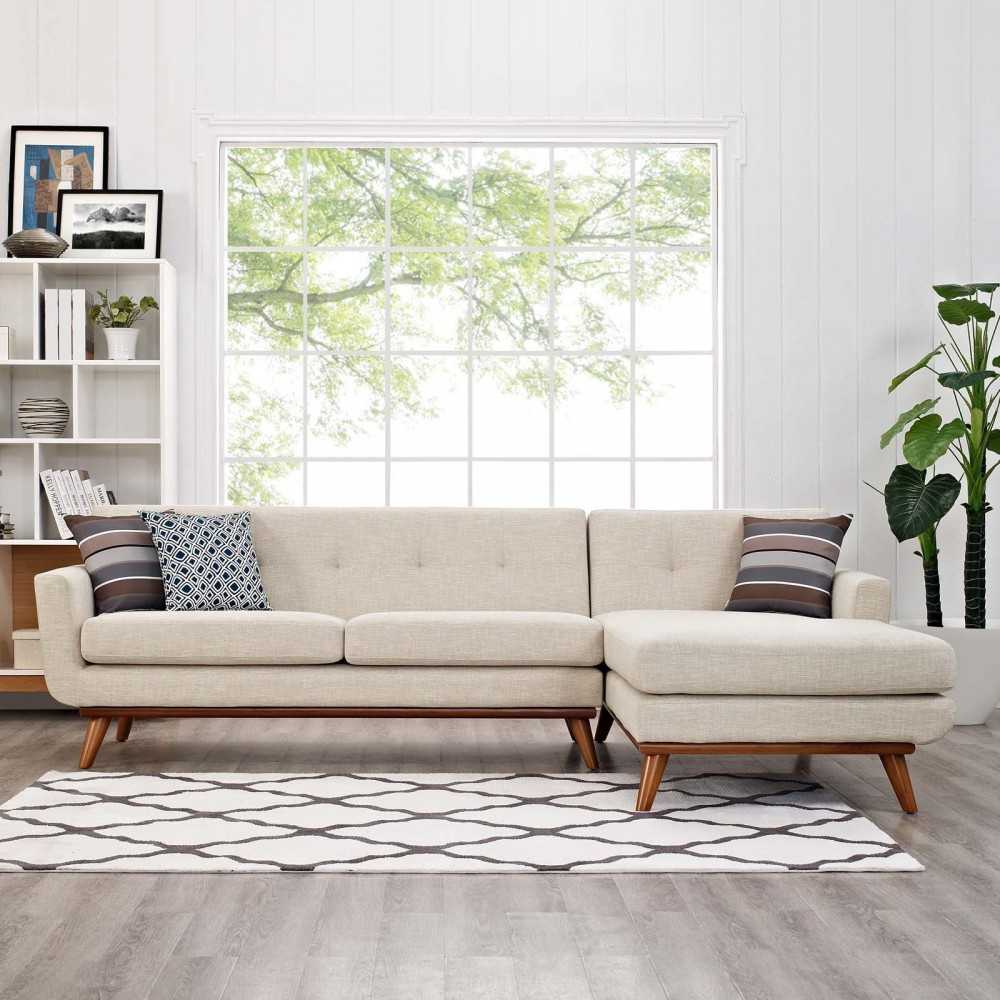Engage Right-Facing Sectional Sofa, Beige