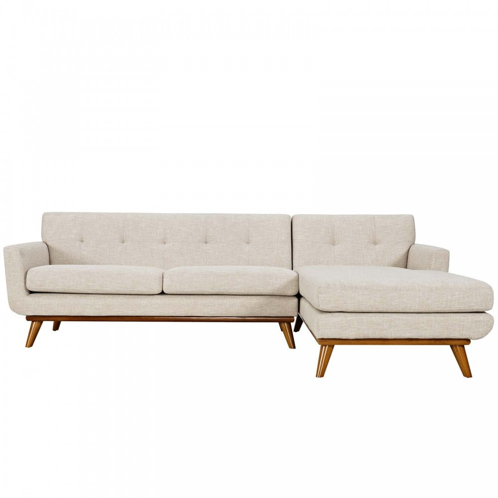 Engage Right-Facing Sectional Sofa, Beige