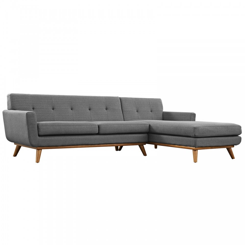 Engage Right-Facing Sectional Sofa, Gray