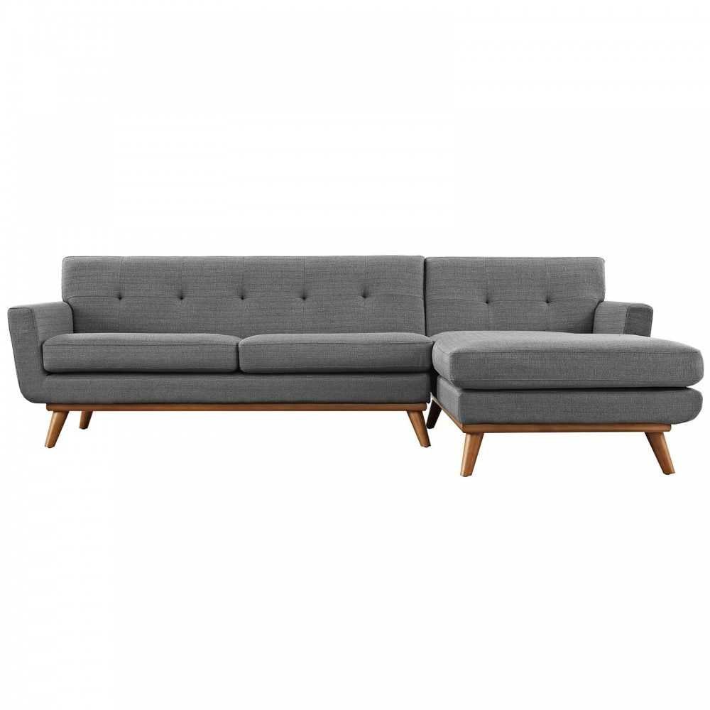 Engage Right-Facing Sectional Sofa, Gray