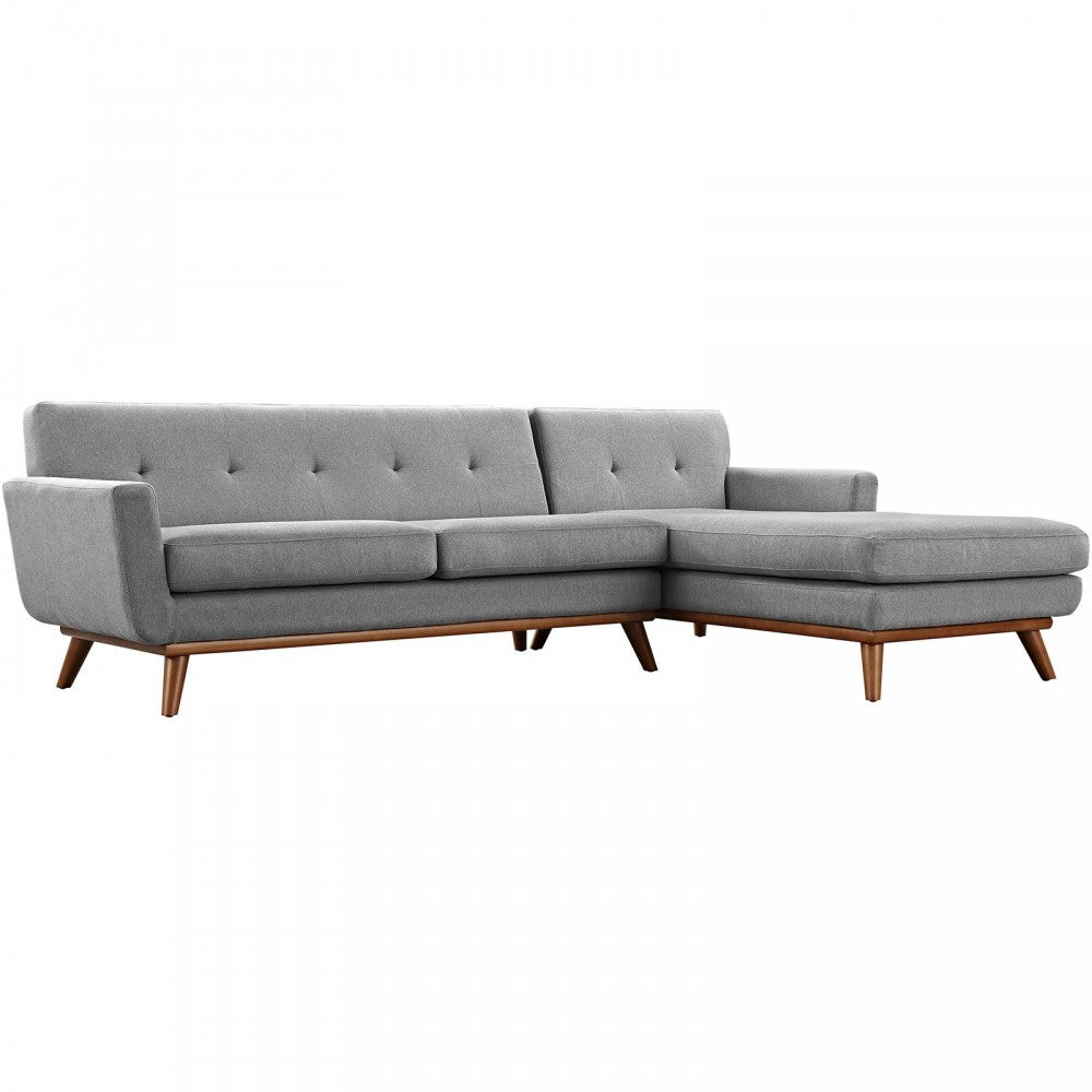 Engage Right-Facing Sectional Sofa, Expectation Gray